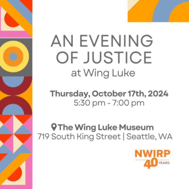 Invite to Evening of Justice in the Wing Luke Museum