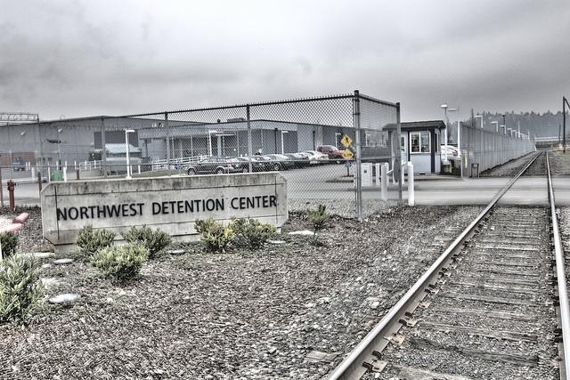 A photo of immigraiton detention center